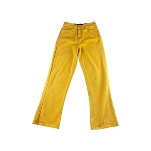 Monkey Ride Jeans Original Vintage‎ Yellow Wide Leg Jeans Size 3
